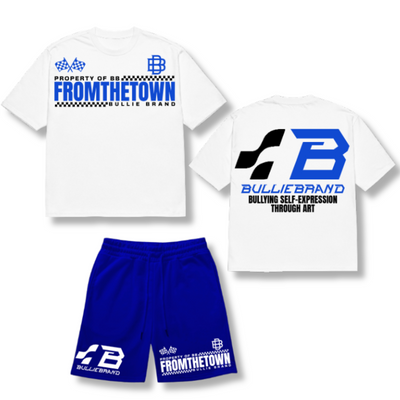 BULLIE BRAND FROM THE TOWN RACEWAY SHORT SET